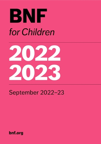 Бумажная книга «BNF for Children 2022-2023», автор Paediatric Formulary Committee - фото №1