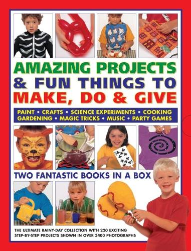 Бумажная книга «Amazing Projects & Fun Things to Make, Do, Play & Give: Two fantastic books in a box: the ultimate rainy-day collection with 220 exciting step-by-step projects shown in over 2000 photographs», авторов Люси Пейнтер, Салли Уолтон, Сара Максвелл - фото №1