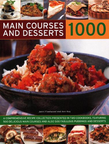 [object Object] «1000 Main Courses & Desserts: A complete set of two volumes containing 500 delicious main courses together with 500 fabulous puddings and desserts», авторів Енн Кей, Дженні Флітвуд - фото №1