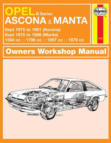 Бумажная книга «Opel Ascona & Manta (B Series) (Sept 75 - 88) Haynes Repair Manual», автор Haynes Publishing - фото №1