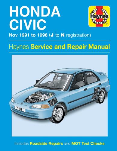 Бумажная книга «Honda Civic 91-96», автор Haynes Publishing - фото №1