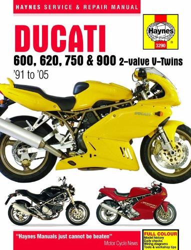 Бумажная книга «Ducati 600, 620, 750 & 900 2-valve V-Twins (91 - 05) Haynes Repair Manual», автор Haynes Publishing - фото №1