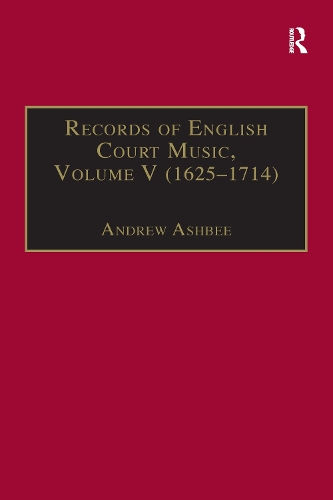 Бумажная книга «Records of English Court Music: Volume V: 1625-1714» - фото №1