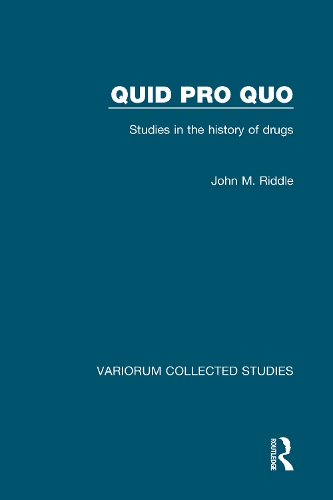Бумажная книга «Quid pro quo: Studies in the History of Drugs», автор Джон М. Риддл - фото №1