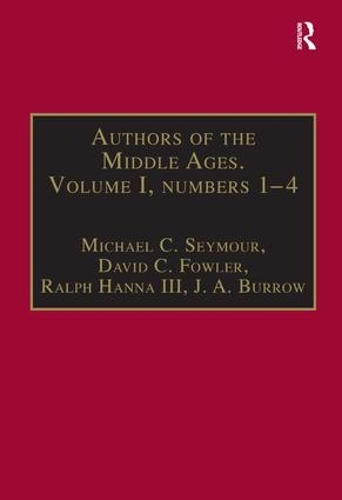 Паперова книга «Authors of the Middle Ages. Volume I, Nos 1–4: English Writers of the Late Middle Ages», автор Девід К. Фаулер - фото №1