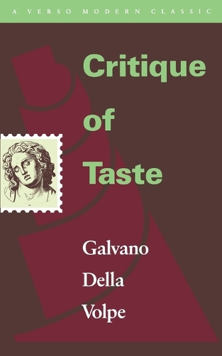 Паперова книга «Critique of Taste», автор Гальвано Делла Вольпе - фото №1