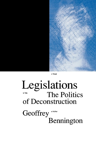 Бумажная книга «Legislations: The Politics of Deconstruction», автор Джеффри Беннингтон - фото №1