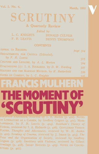Бумажная книга «The Moment of "Scrutiny"», автор Френсис Малхерн - фото №1