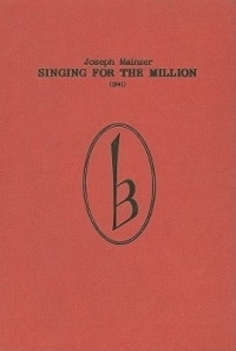 Бумажная книга «Singing for the Million (1841)», автор Джозеф Майнцер - фото №1