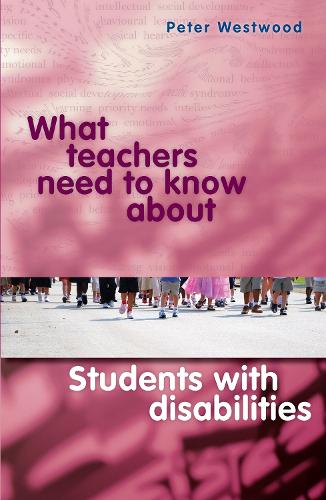 Бумажная книга «What Teachers Need to Know About Students with Disabilities», автор Питер Вествуд - фото №1