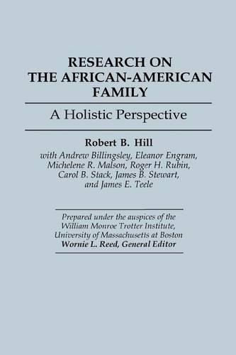 Бумажная книга «Research on the African-American Family: A Holistic Perspective», автор Роберт Б. Хилл - фото №1