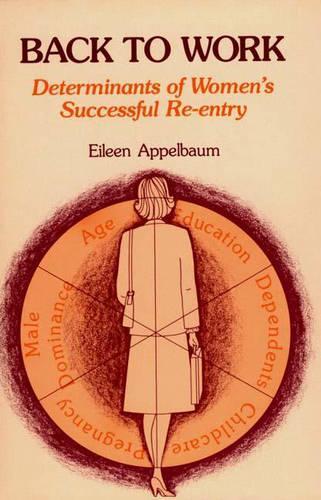 Паперова книга «Back to Work: Determinants of Women's Successful Re-entry», автор Ейлін Р. Аппельбаум - фото №1