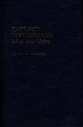 Паперова книга «Rape and the Limits of Law Reform», авторів Елісон А. Гейст, Жанна Марш, Натан Каплан - фото №1
