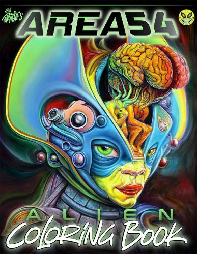 Бумажная книга «Ron English's Area 54 Alien Coloring Book: Ron English Coloring Book, A», автор Рон Инглиш - фото №1