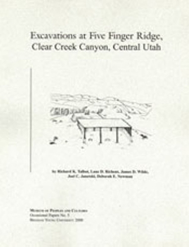 Бумажная книга «Excavations At Five Finger Ridge   OP #5», автор Ричард К. Талбот - фото №1
