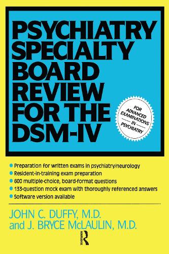 Бумажная книга «Psychiatry Specialty Board Review For The DSM-IV», авторов Дж. Брайс Маклаулин, Джон Даффи - фото №1