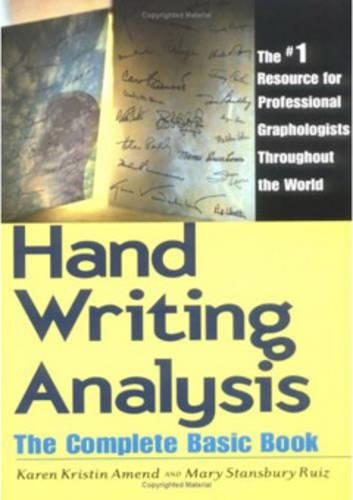Бумажная книга «Handwriting Analysis: The Complete Basic Book», авторов Карен Аменд, Мэри С. Руис - фото №1