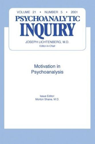 Паперова книга «Motivation and Psychoanalysis: Psychoanalytic Inquiry, 21.5» - фото №1