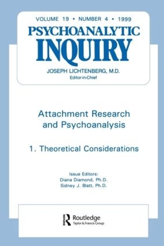 Паперова книга «Attachment Research and Psychoanalysis: Psychoanalytic Inquiry, 19.4» - фото №1