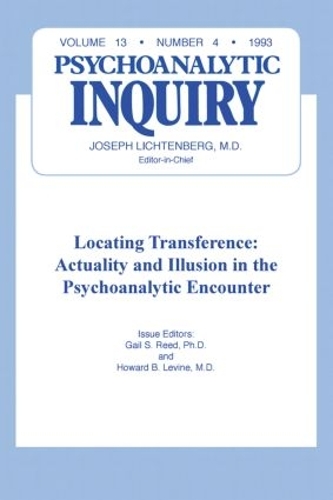 Бумажная книга «Locating Transference: Psychoanalytic Inquiry, 13.4» - фото №1