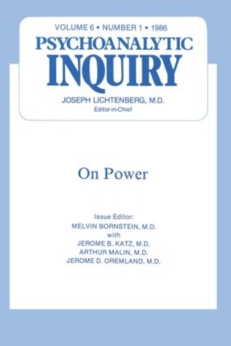 Бумажная книга «On Power: Psychoanalytic Inquiry, 6.1» - фото №1