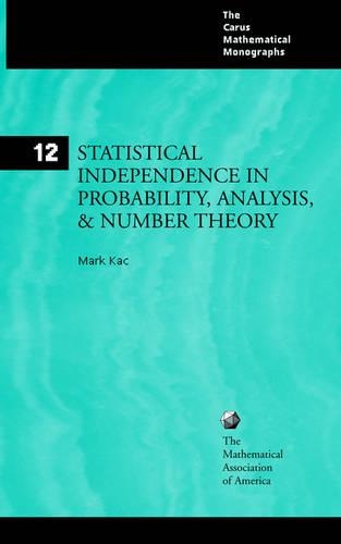 [object Object] «Statistical Independence in Probability, Analysis, and Number Theory», автор Марк Кац - фото №1