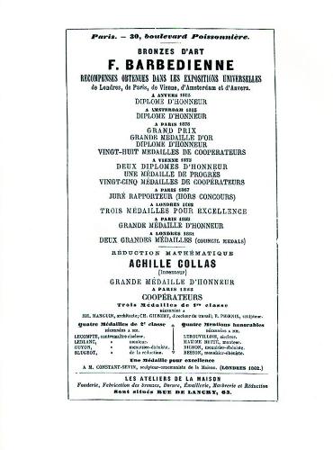 Paper book «1886 Catalog of the French Bronze Foundry of F. Barbedienne of Paris», author Schiffer Publishing, Ltd. - фото №1