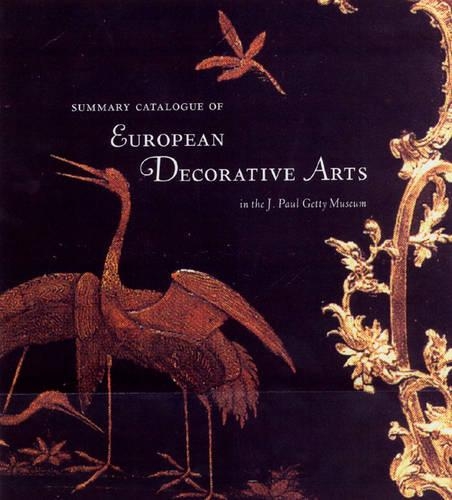 Бумажная книга «Summary Catalogue of European Decorative Arts in the J.Paul Museum», автор Уилсон - фото №1