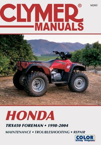 Паперова книга «Honda TRX450 Foreman Series ATV (1998-2004) Service Repair Manual», автор Haynes Publishing - фото №1