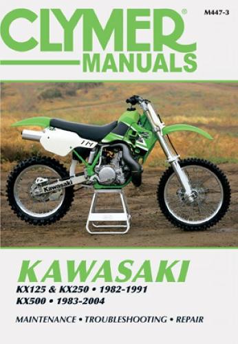 Бумажная книга «Kawasaki KX125/250 (1982-1991) & KX500 (1983-2004) Motorcycle Service Repair Manual», автор Haynes Publishing - фото №1