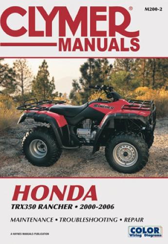 Бумажная книга «Honda TRX350 Rancher Series ATV (2000-2006) Service Repair Manual», автор Haynes Publishing - фото №1