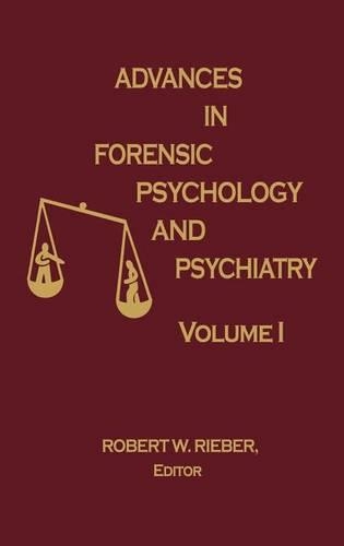Бумажная книга «Advances in Forensic Psychology and Psychiatry: Vol. 1», автор Роберт Рибер - фото №1