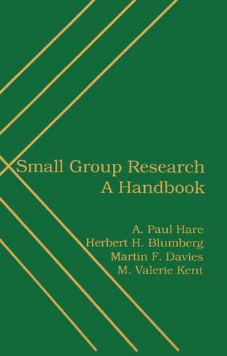 Бумажная книга «Small Group Research: A Handbook», авторов А. Пол Хэйр, Герберт Х. Блюмберг, М. Валери Кент, Мартин Дэвис - фото №1