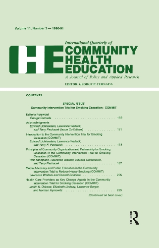 Паперова книга «Community Intervention Trial for Smoking Cessation: Commit», авторів Едвард Ліхтенштейн, Лоуренс Валлак, Террі Печачек - фото №1