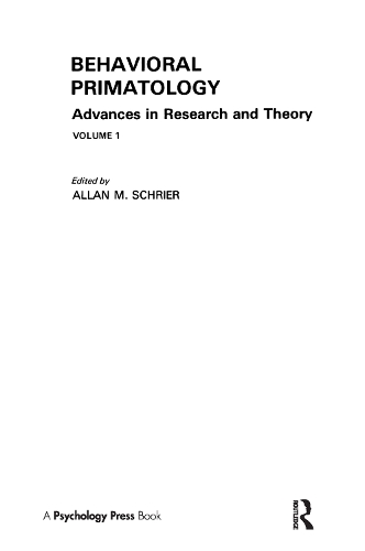 Бумажная книга «Behavioral Primatology: Advances in Research and Theory, Volume 1» - фото №1