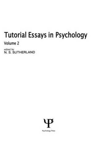 Бумажная книга «Tutorial Essays in Psychology: Volume 2» - фото №1