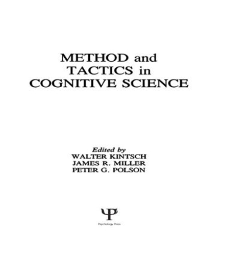 Бумажная книга «Methods and Tactics in Cognitive Science» - фото №1