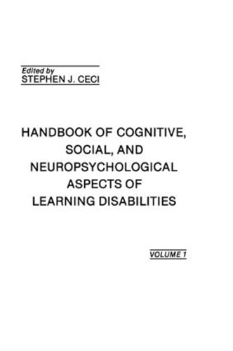 Паперова книга «Handbook of Cognitive, Social, and Neuropsychological Aspects of Learning Disabilities: Volume I» - фото №1