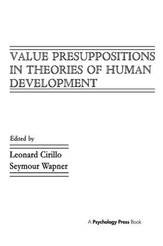 Бумажная книга «Value Presuppositions in Theories of Human Development» - фото №1