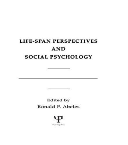 Паперова книга «Life-span Perspectives and Social Psychology» - фото №1