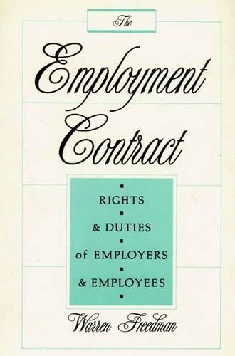 Паперова книга «The Employment Contract: Rights and Duties of Employers and Employees», автор Уоррен Фрідман - фото №1