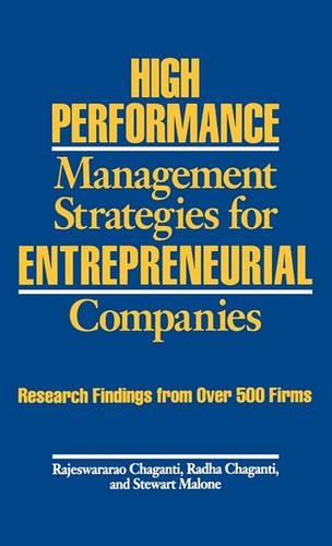 Паперова книга «High Performance Management Strategies for Entrepreneurial Companies: Research Findings from Over 500 Firms», авторів Радха Чаганті, Раджесварар С. Чаганті, Стюарт Мелоун - фото №1