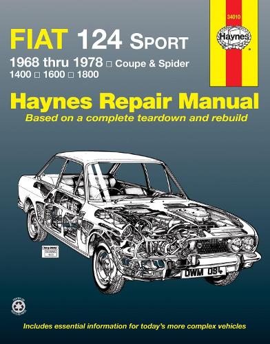 Бумажная книга «Fiat 124 Sport Coupe & Spider (1968-1978) Haynes Repair Manual (USA)», автор Haynes Publishing - фото №1