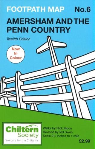 Паперова книга «Chiltern Society Footpath Map No. 6 - Amersham and the Penn Country», автор Нік Мун - фото №1
