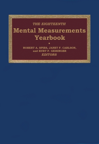 Паперова книга «The Eighteenth Mental Measurements Yearbook», автор Buros Center - фото №1