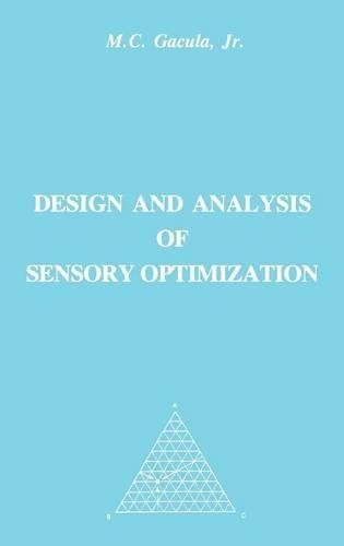 Паперова книга «Design and Analysis of Sensory Optimization», автор Максімо К. Гакула - фото №1