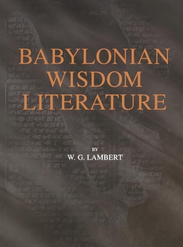 Бумажная книга «Babylonian Wisdom Literature», автор Уилфред Г. Ламберт - фото №1