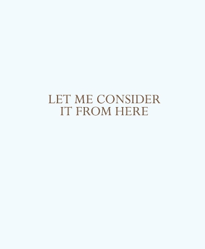 Бумажная книга «Let me consider it from here», автор Сольвейг Овстебо - фото №1