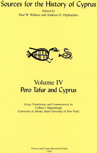 Бумажная книга «Pero Tafur and Cyprus», автор Перо Тафур - фото №1