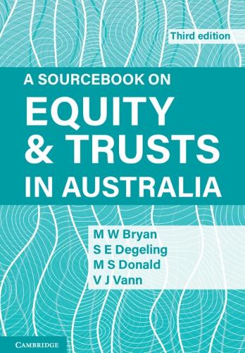 Бумажная книга «A Sourcebook on Equity and Trusts in Australia», авторов Майкл Брайан, Скотт Дональд, Симона Дегелинг, Вики Ванн - фото №1
